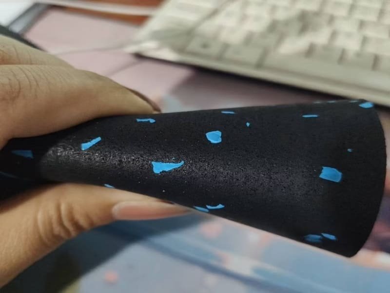 graph showing the total cost of ownership of rubber vs. VCT over 20 years